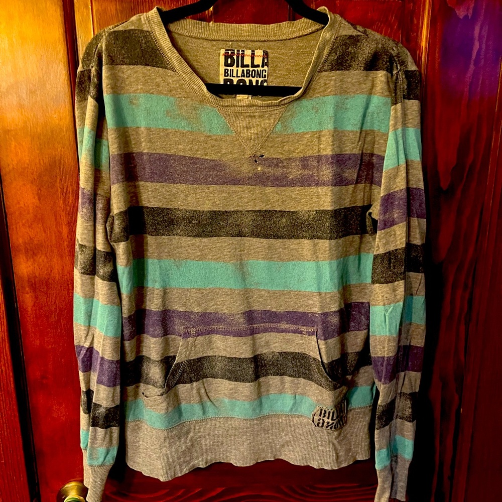Distressed faded sweatshirt